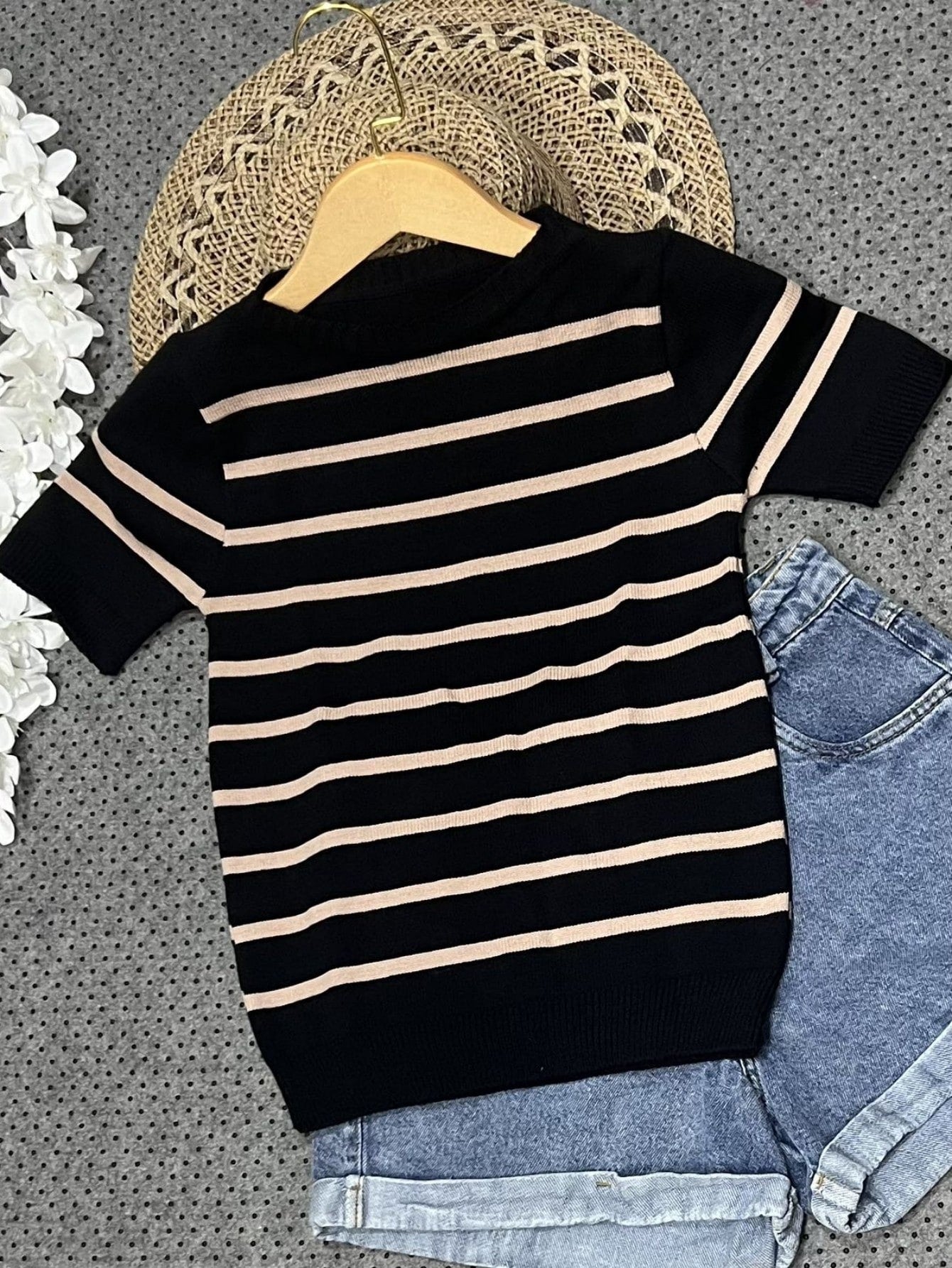 Blusa tricô modal