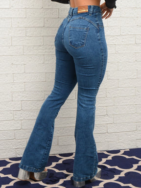 Calça jeans boca de sino